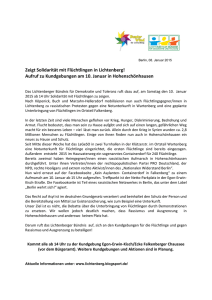 Zeigt Solidarität mit Flüchtlingen in Lichtenberg!