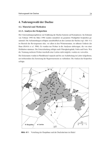 4. Nahrungswahl der Dachse