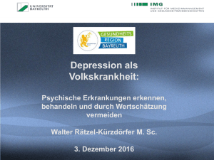 Depression - Gesundheitsregion Bayreuth