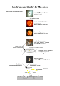 Entstehung und Quellen der Meteoriten - AAW