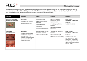 Merkblatt Zahnersatz