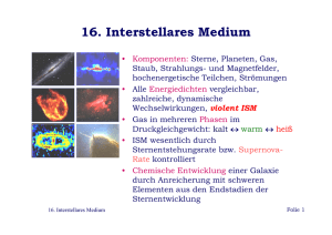 16. Interstellares Medium