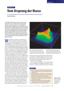 Vom Ursprung der Masse