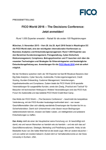 FICO eröffnet Büro in Deutschland