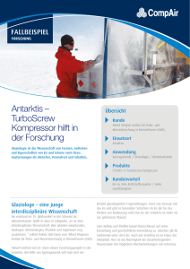 Antarktis – TurboScrew Kompressor hilft in der