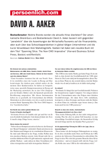 DAVID A. AAKER - Persoenlich.com