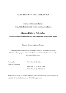 Silanmodifizierte Polyolefine - mediaTUM