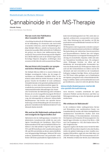 Cannabinoide in der MS-Therapie