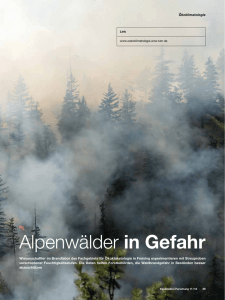 Alpenwälder in Gefahr - Technische Universität München