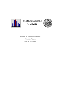 Mathematische Statistik WS0910 - Lehrstuhl für Mathematik VIII