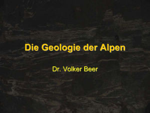 Die Geologie der Alpen
