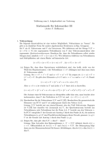 Mathematik für Informatiker III