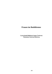 Frauen im Buddhismus - Numata Zentrum für Buddhismuskunde