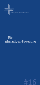 Die Ahmadiyya-Bewegung - Deutsche Evangelische Allianz