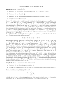 (a) Bestimmen Sie ein primitives Element vo