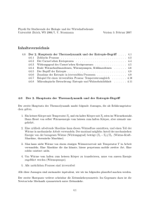 Inhaltsverzeichnis - Universität Zürich