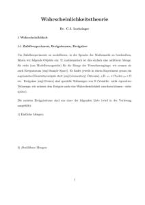 Wahrscheinlichkeit - Luchsinger Mathematics AG