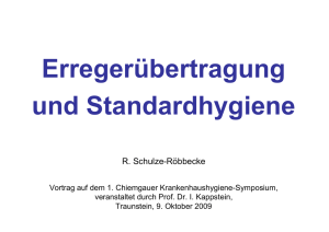 Erregerübertragung und Standardhygiene - EurSafety Health-Net