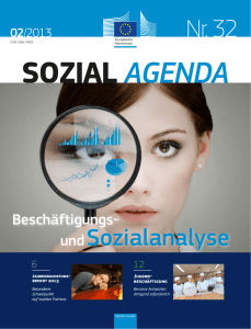 Sozial Agenda 32 – Beschäftigungs- und Sozialanalyse