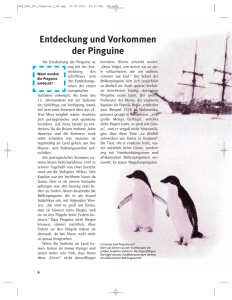 Entdeckung und Vorkommen der Pinguine