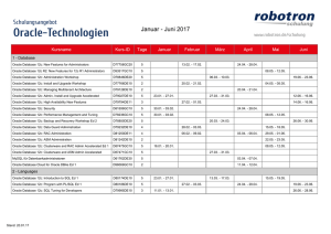 Schulungsplan Januar bis Juni 2017