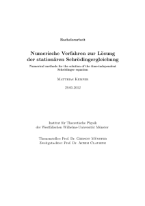 Numerische Verfahren zur Lösung der stationären