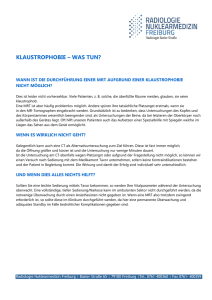 klaustrophobie – was tun? - Radiologie Nuklearmedizin Freiburg