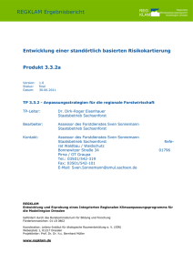 Entwicklung einer standörtlich basierten