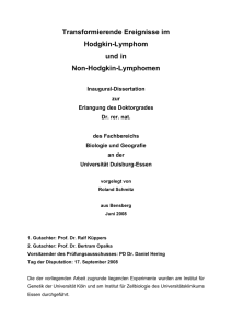 Transformierende Ereignisse im Hodgkin