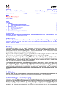 Prinzip Widerstand - Metrologie