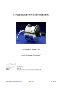 Modellierung eines Nabendynamos