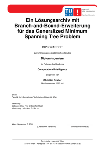 Ein Lösungsarchiv mit Branch-and-Bound-Erweiterung für