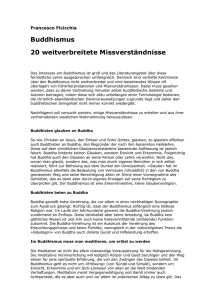 Buddhismus 20 weitverbreitete Missverständnisse