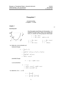 Übungsblatt 7 - TU Clausthal