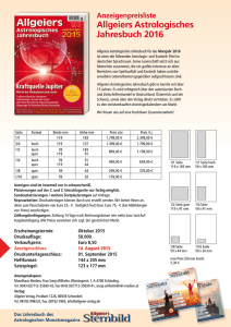 Allgeiers Astrologisches Jahresbuch 2016 - Allgeier