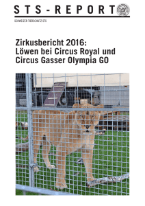 Zirkusbericht 2016 - Schweizer Tierschutz STS