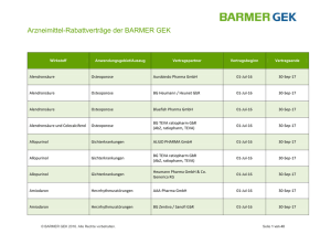 Arzneimittel-Rabattverträge der BARMER GEK