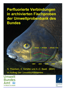 Perfluorierte Verbindungen in archivierten Fischproben der