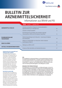 bulletin zur arzneimittelsicherheit - Paul-Ehrlich