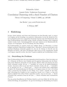 Correlation Clustering with a fixed Number of Clusters