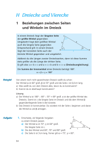 H Dreiecke und Vierecke