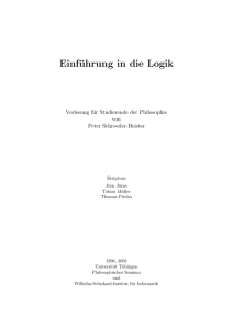 Einführung in die Logik - Logik und Sprachtheorie / Mathematische