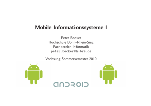 Mobile Informationssysteme I