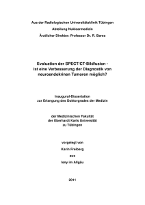 Evaluation der SPECT/CT-Bildfusion