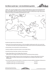 Den Römern auf der Spur – eine Geschichtskarte gestalten