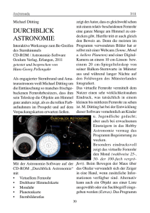 Durchblick Astronomie - Sternfreunde Münster