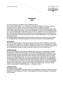 Merkblatt HIV - Landratsamt Schwarzwald-Baar