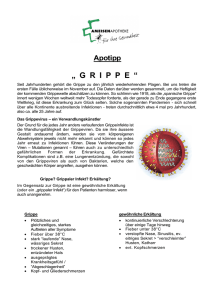 grippe - Ameisen Apotheke Flawil