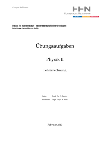 Übungsaufgaben