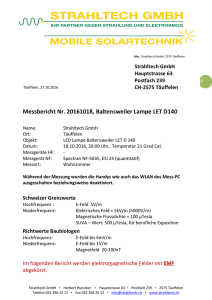 Messbericht Baltensweiler LTE140